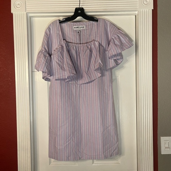 Kurt Lyle- NWT Edite Dress in Lilac. Size M - Picture 2 of 5